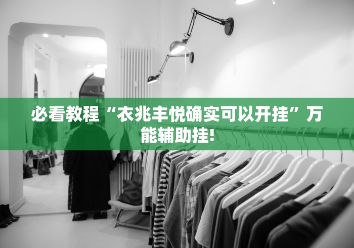 必看教程“衣兆丰悦确实可以开挂”万能辅助挂!