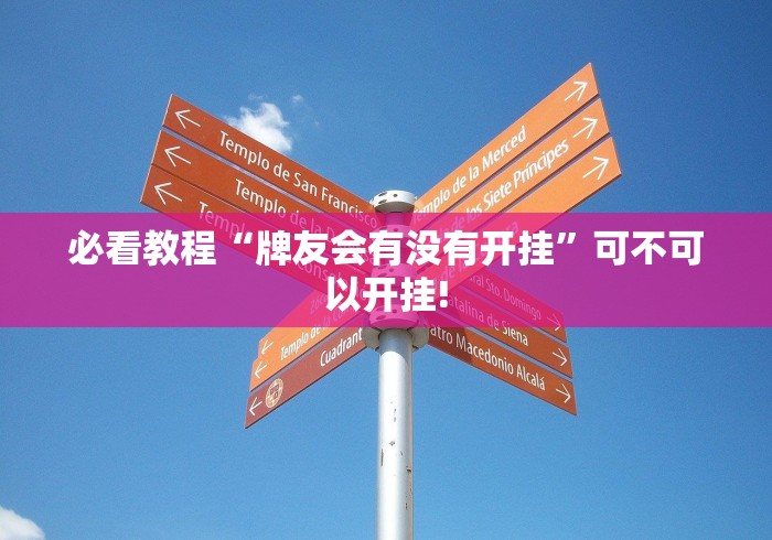 必看教程“牌友会有没有开挂”可不可以开挂!