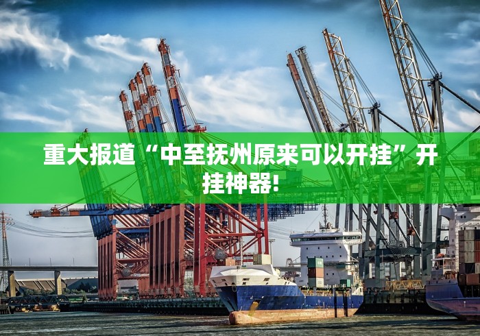 重大报道“中至抚州原来可以开挂”开挂神器!