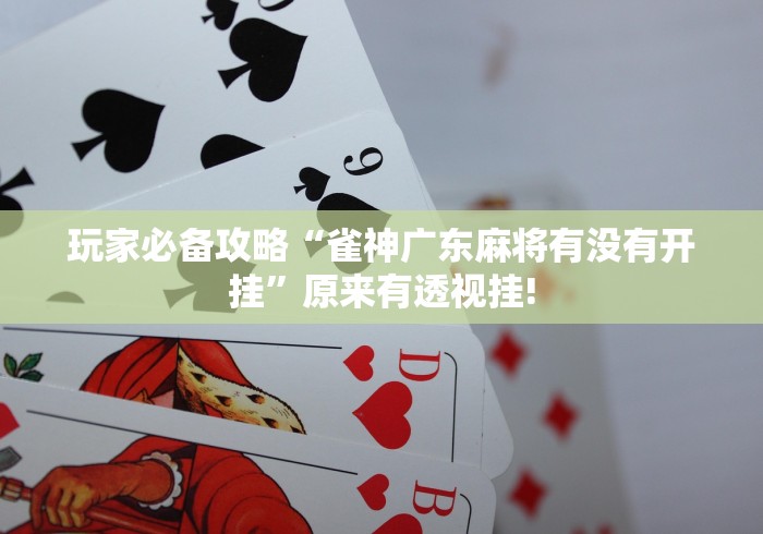玩家必备攻略“雀神广东麻将有没有开挂”原来有透视挂!