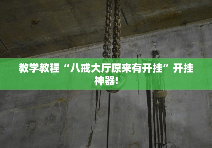 教学教程“八戒大厅原来有开挂”开挂神器!