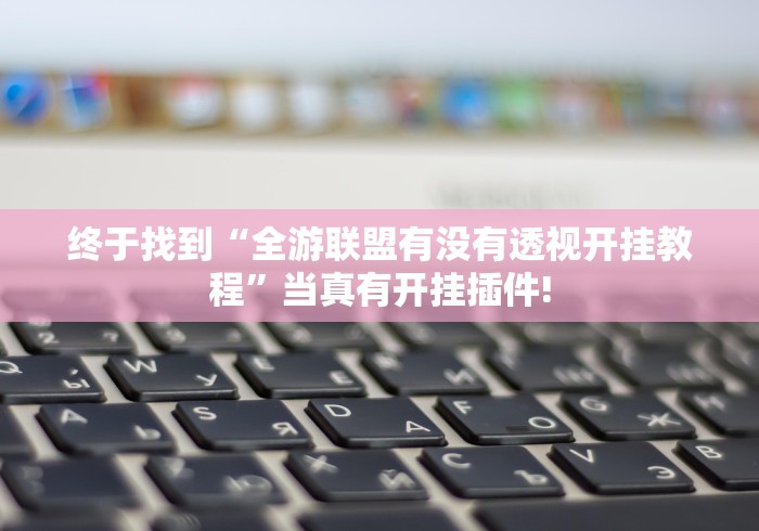 终于找到“全游联盟有没有透视开挂教程”当真有开挂插件!