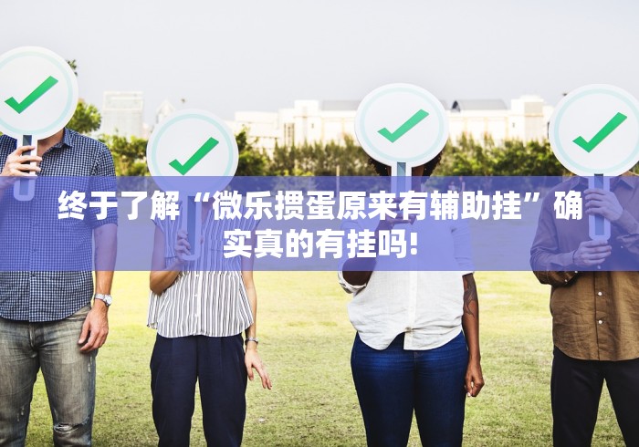 终于了解“微乐掼蛋原来有辅助挂”确实真的有挂吗!