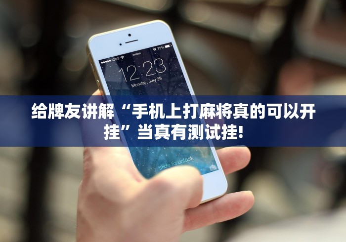 给牌友讲解“手机上打麻将真的可以开挂”当真有测试挂!