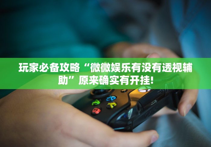 玩家必备攻略“微微娱乐有没有透视辅助”原来确实有开挂!