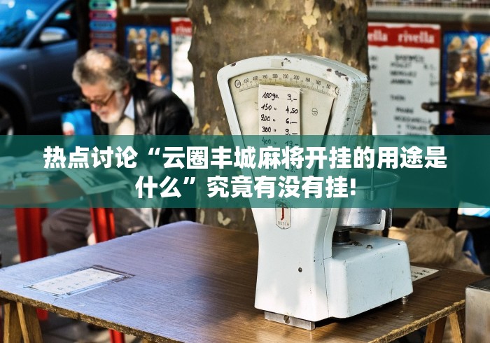 热点讨论“云圈丰城麻将开挂的用途是什么”究竟有没有挂!