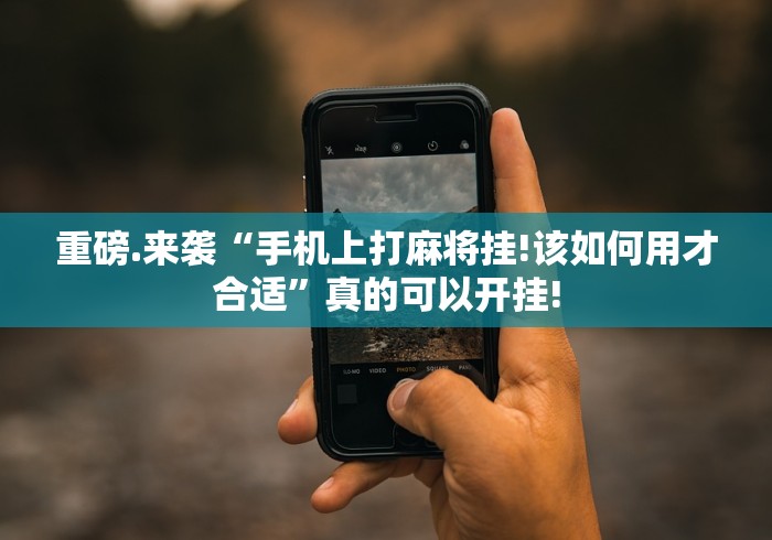 重磅.来袭“手机上打麻将挂!该如何用才合适”真的可以开挂!