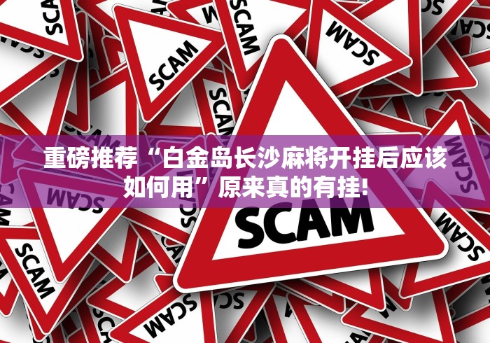 重磅推荐“白金岛长沙麻将开挂后应该如何用”原来真的有挂!