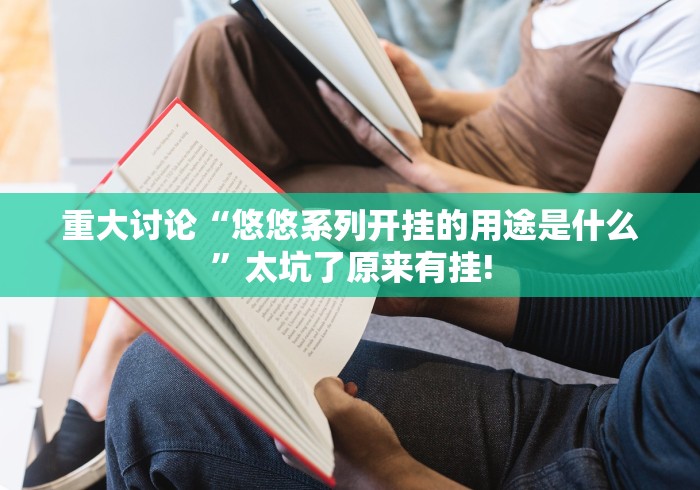 重大讨论“悠悠系列开挂的用途是什么”太坑了原来有挂! 重大讨论“悠悠系列开挂的用途是什么”太坑了原来有挂!