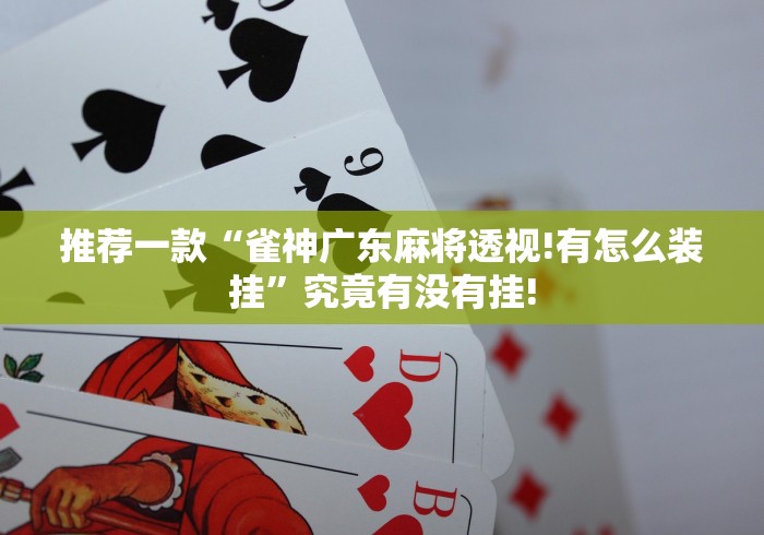 推荐一款“雀神广东麻将透视!有怎么装挂”究竟有没有挂! 推荐一款“雀神广东麻将透视!有怎么装挂”究竟有没有挂!