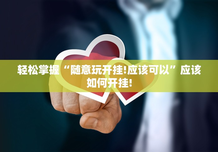 轻松掌握“随意玩开挂!应该可以”应该如何开挂!